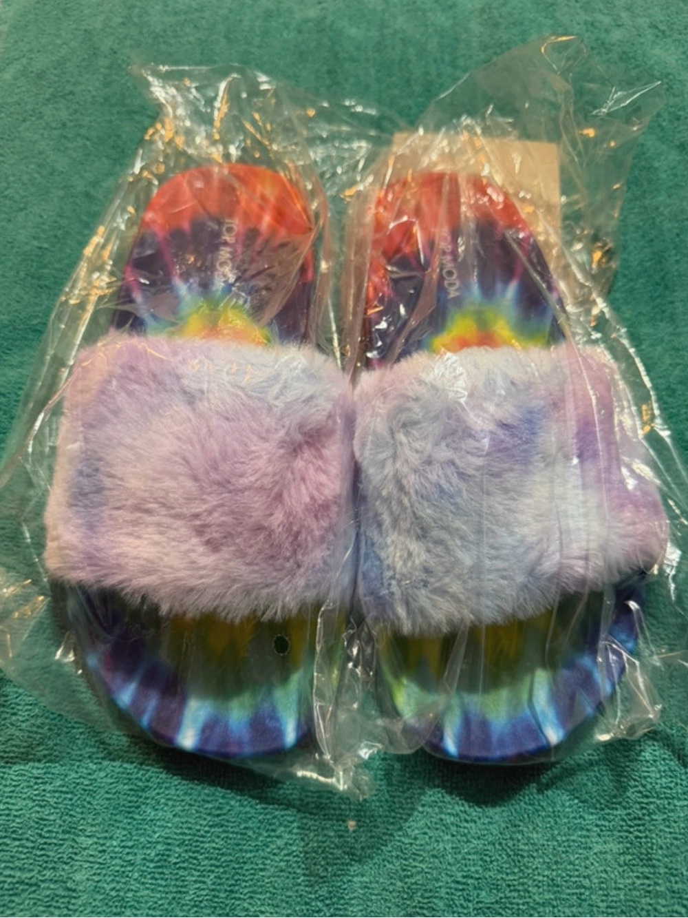 TOP Moda Rainbow Multi Slide Sandals